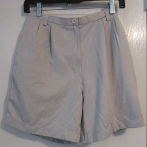 DRESSY BEIGE POLYESTER SHORTS by COLLECTION Size 6